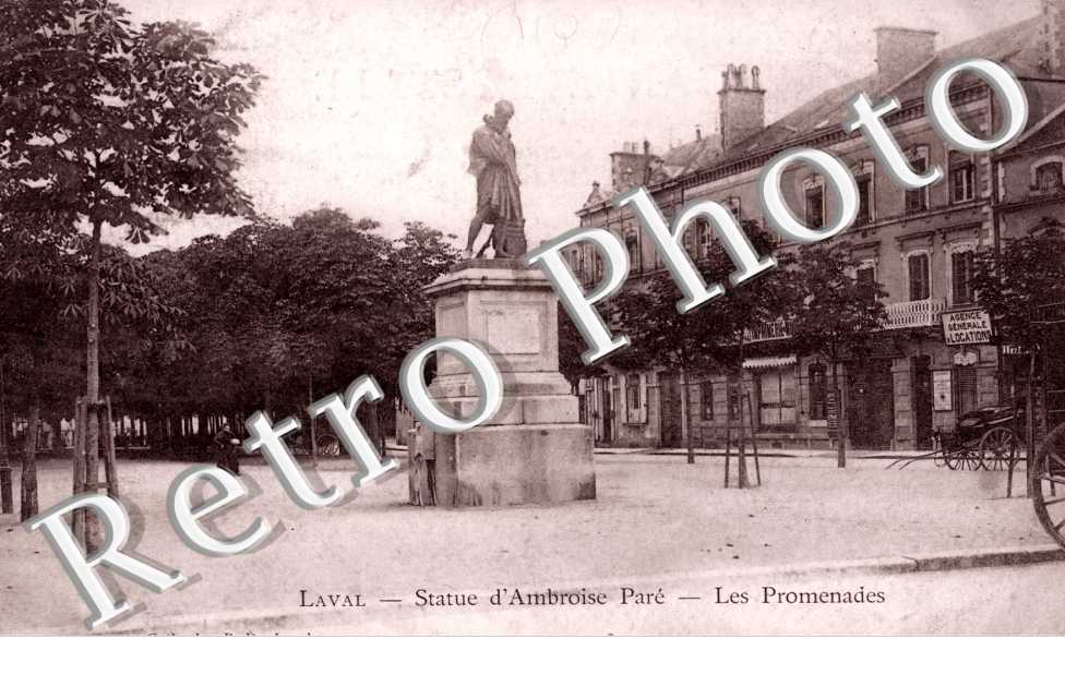 Statue d&#039;Amboise Pare - les Promenades