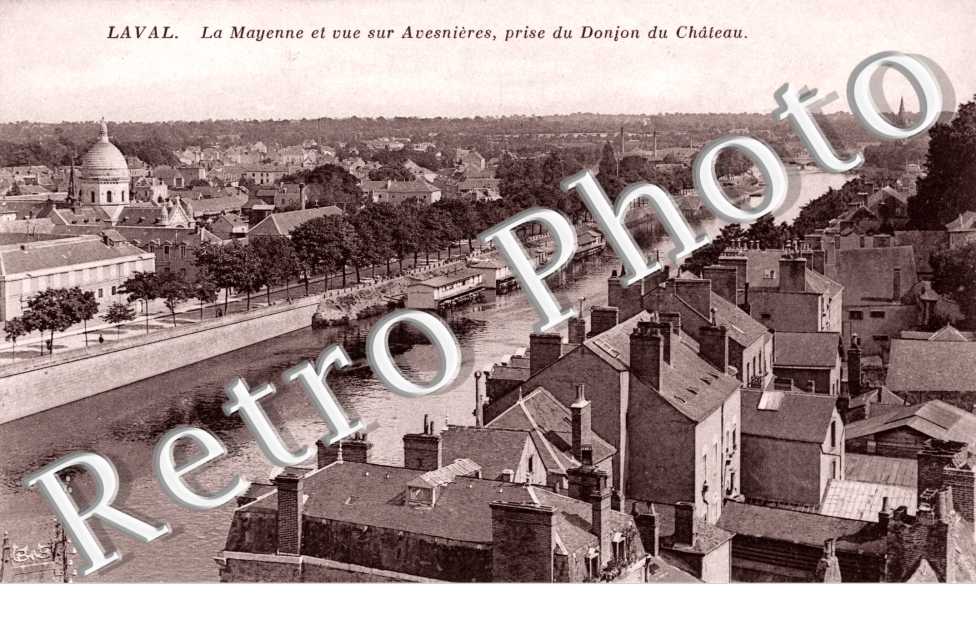 La Mayenne et vue sur Avesnieres