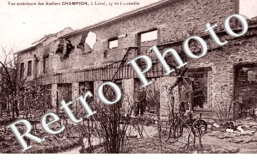 Ateliers Champion apres l&#039;incendie