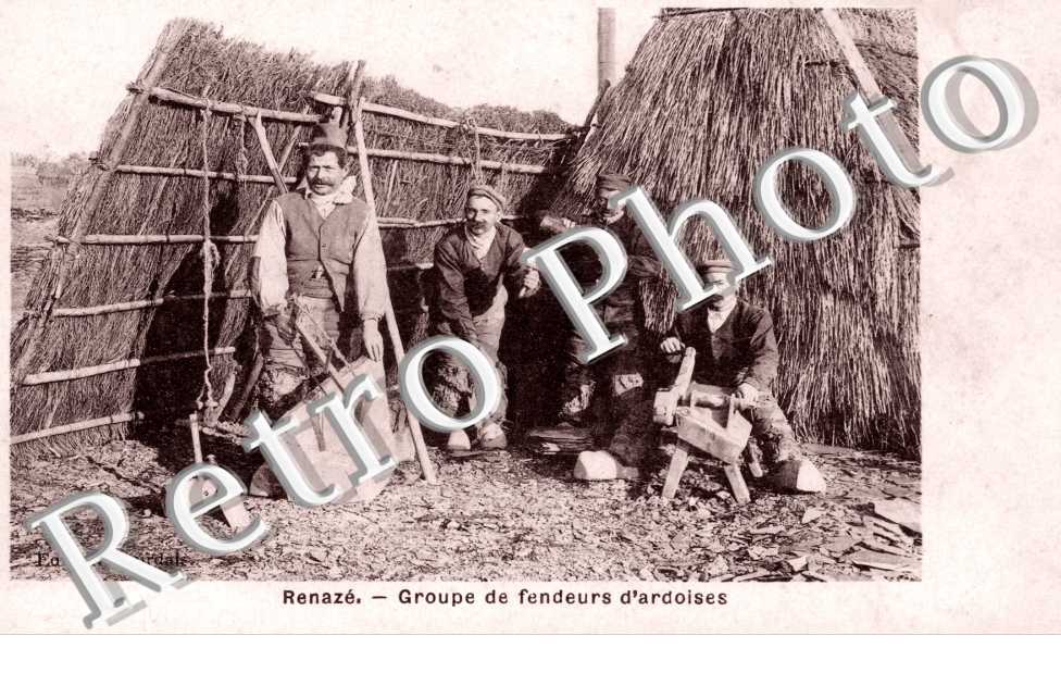 groupe de fendeurs d&#039;ardoise