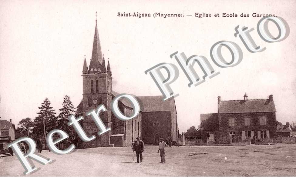 Eglise et ecole des garcons