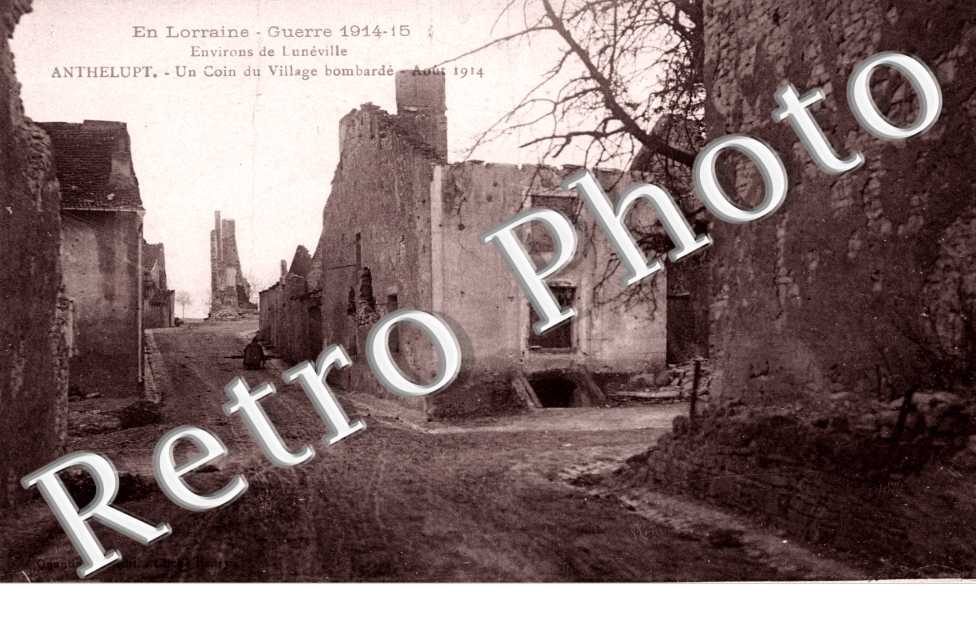 Un coin du village bombarde