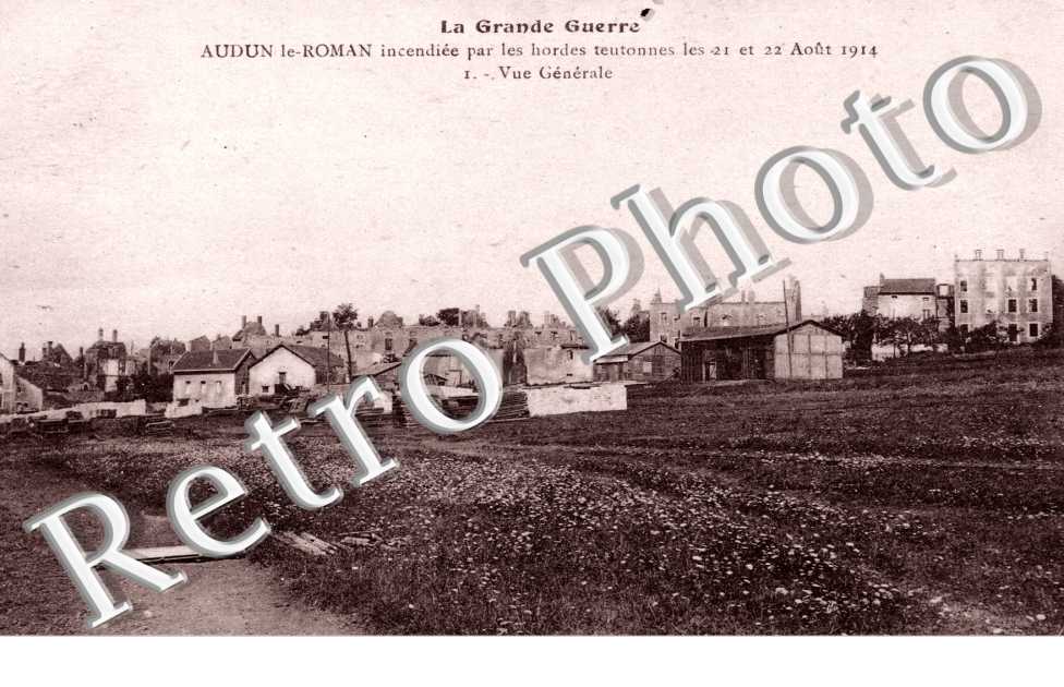 la Grande Guerre, la ville incendiee par les hordes teutonnes en aout 1914
