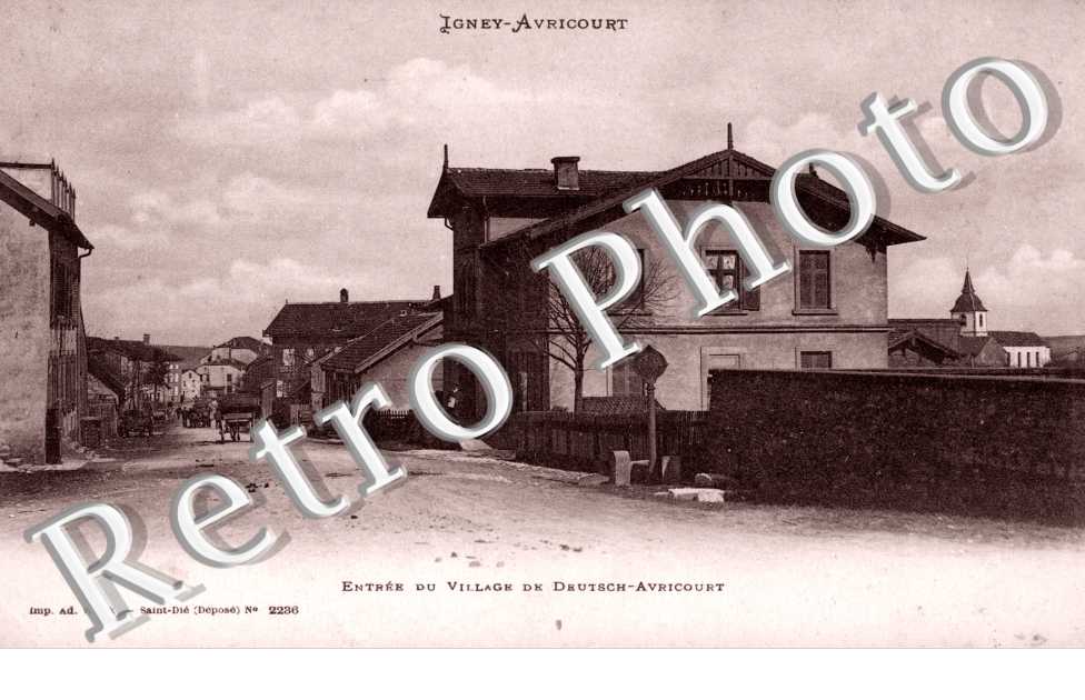 Entree du village de deuscth-Avricourt