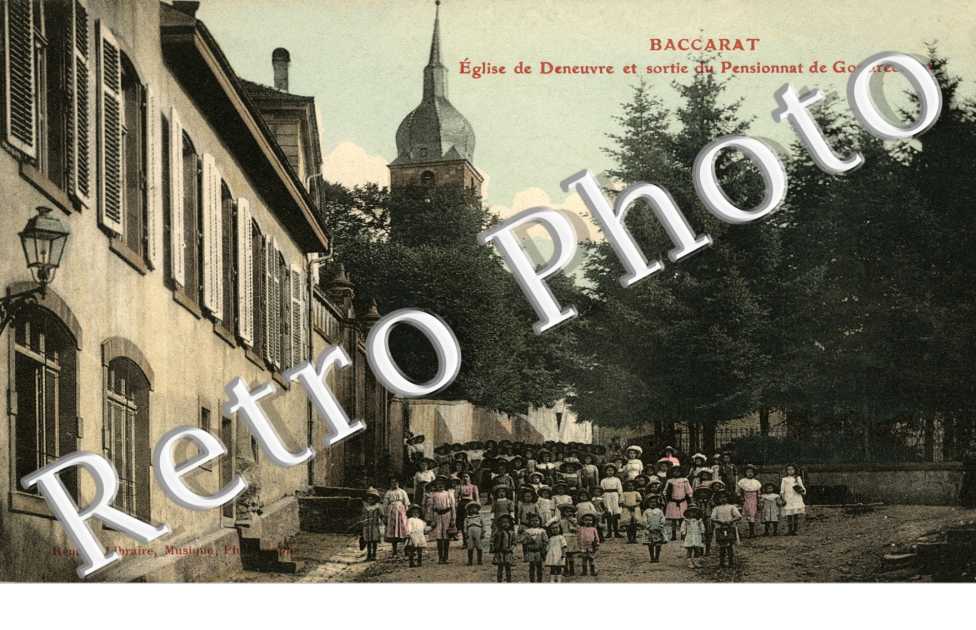 Eglise de Deneuvre et sortie du pensionnat de Gondrecourt