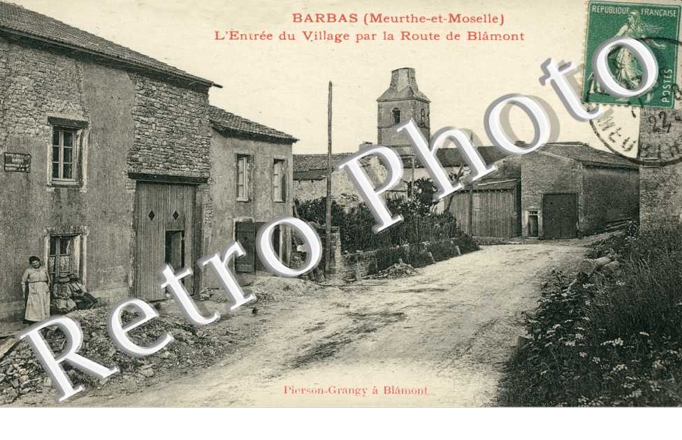 Entree du village par la route de Blamont