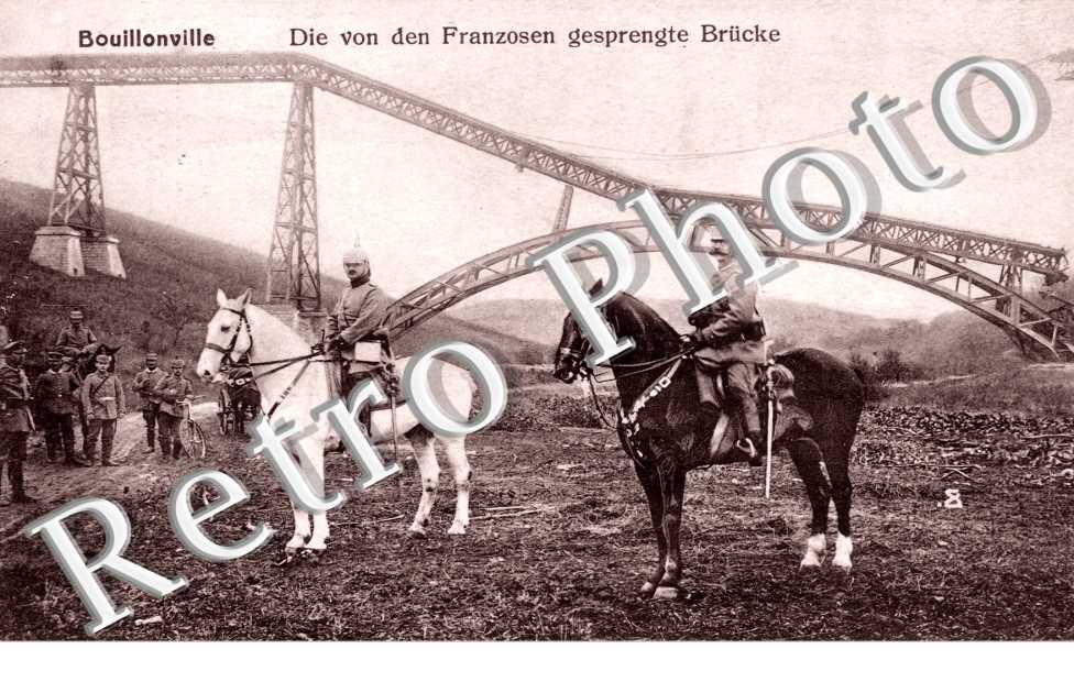 Die von den franzosen gesprengte Brucke- Feldpostkarte