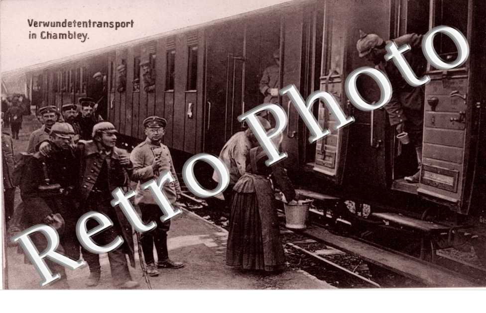 Verwundetentransport - feldpostkarte