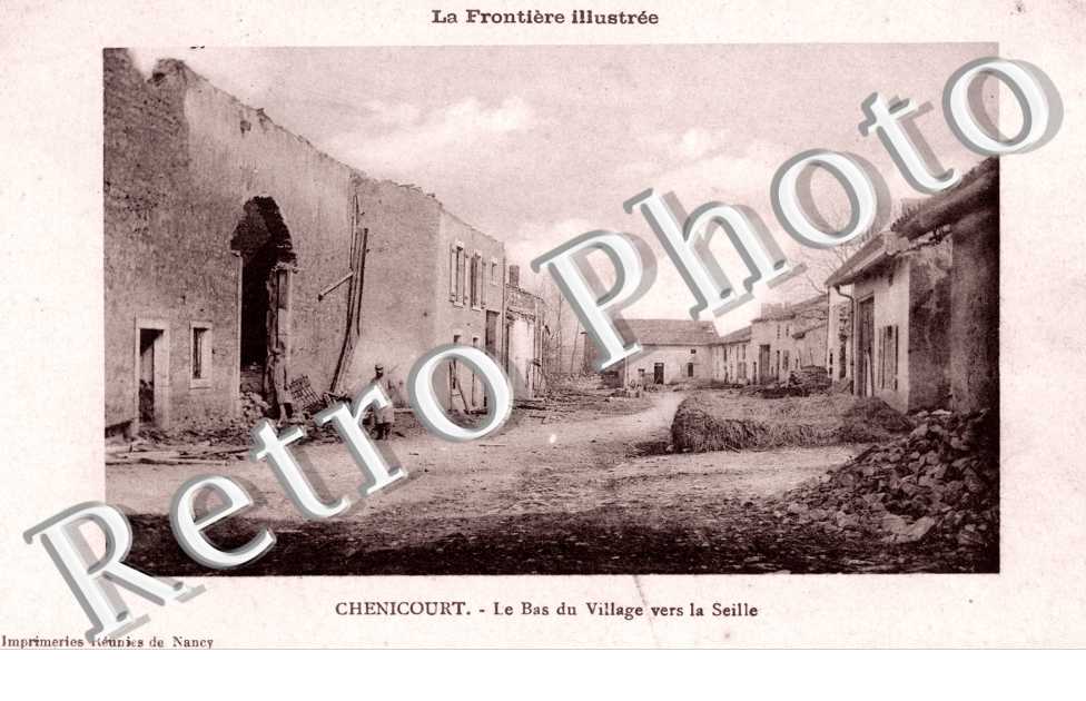 Le bas du village vers la Seille
