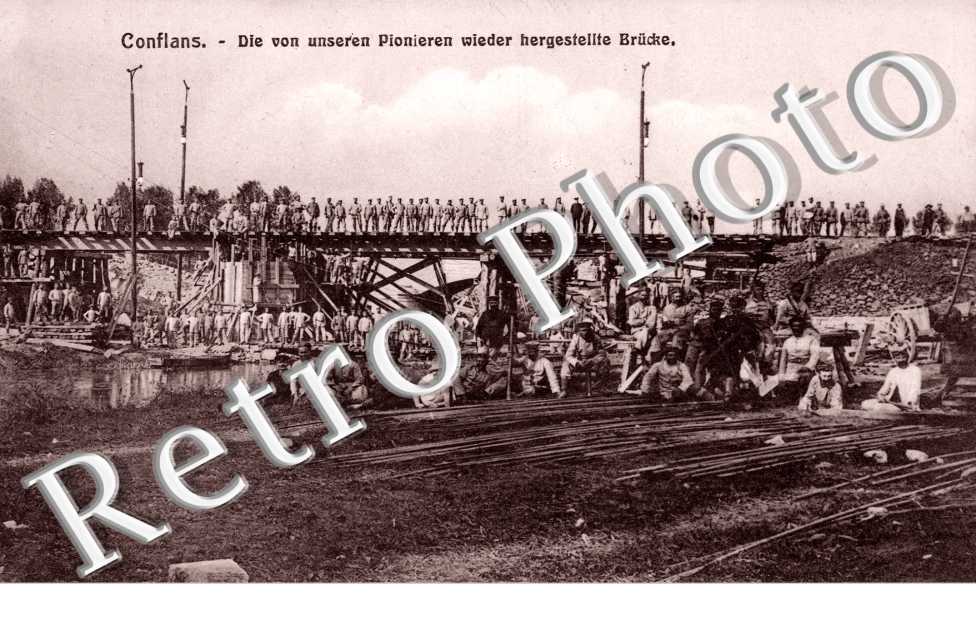 Die Von unseren Pionieren wieder Hergestellte Brucke