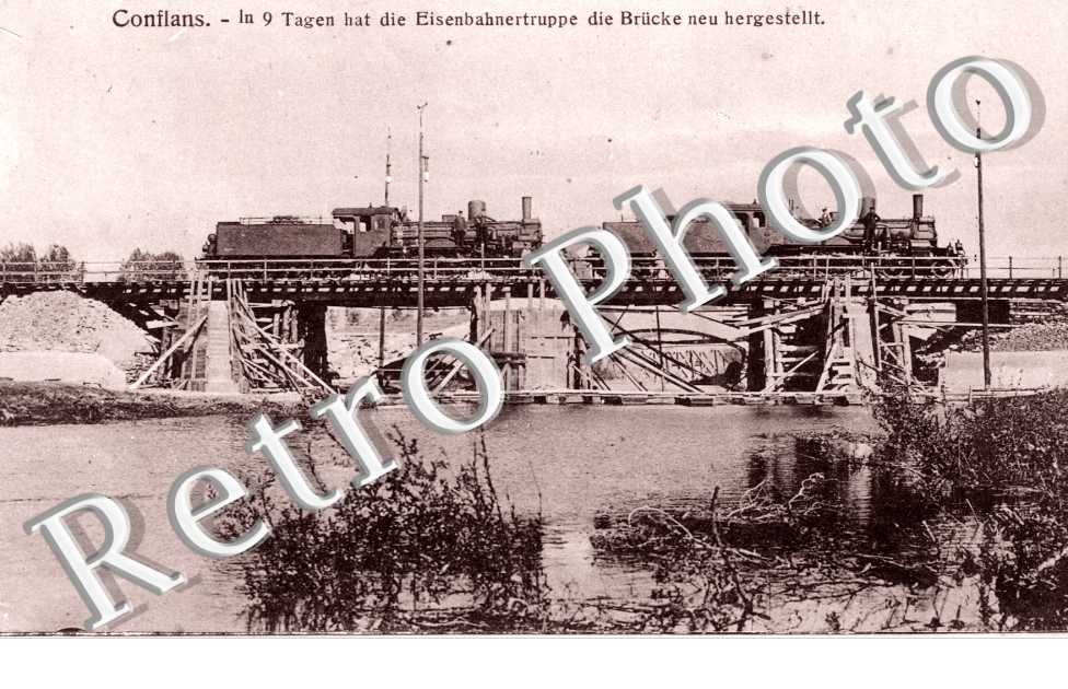 In 9 Tagen hat die Eisenbahnertruppe die Brucke neu hergestellt