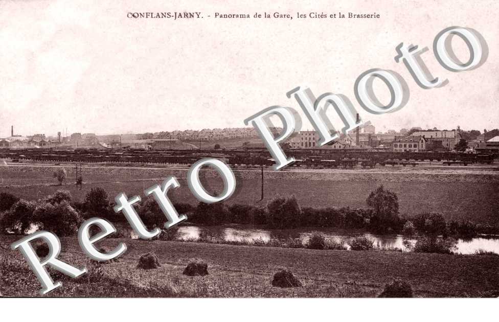 Panorama de la gare, les cites et la brasserie