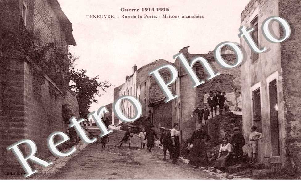 Rue de la porte - maison incendiee