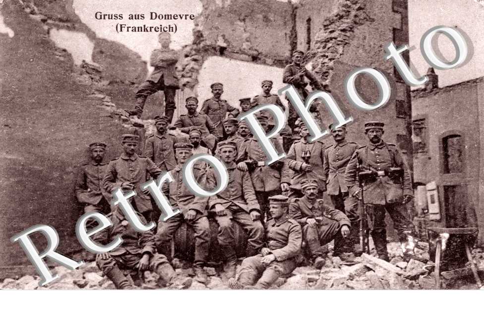 Gruss aus Domevre  - feldpostkarte