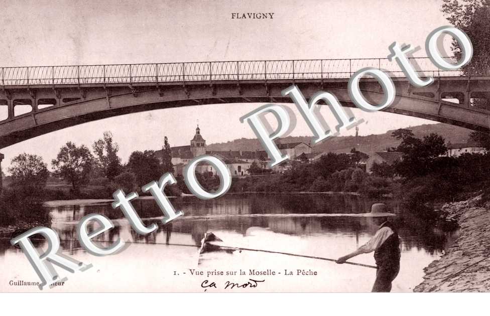 vue prise sur la Moselle La peche