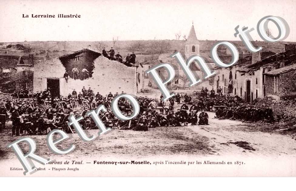 Apres l'incendie par les Allemands en 1871