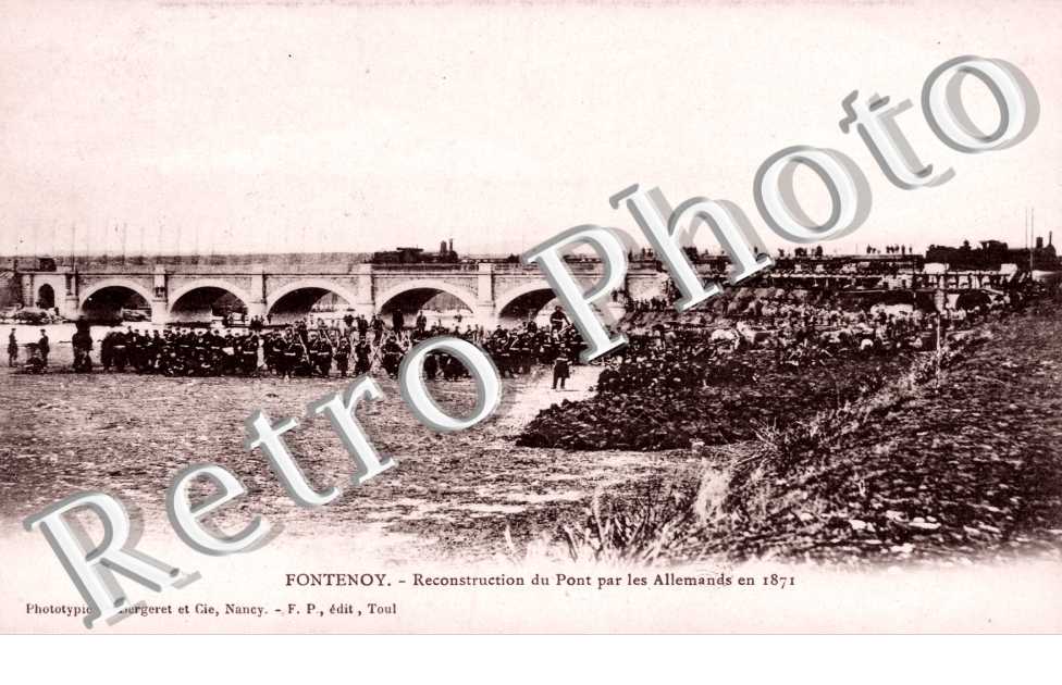 Reconstruction du Pont par les Allemands en 1871