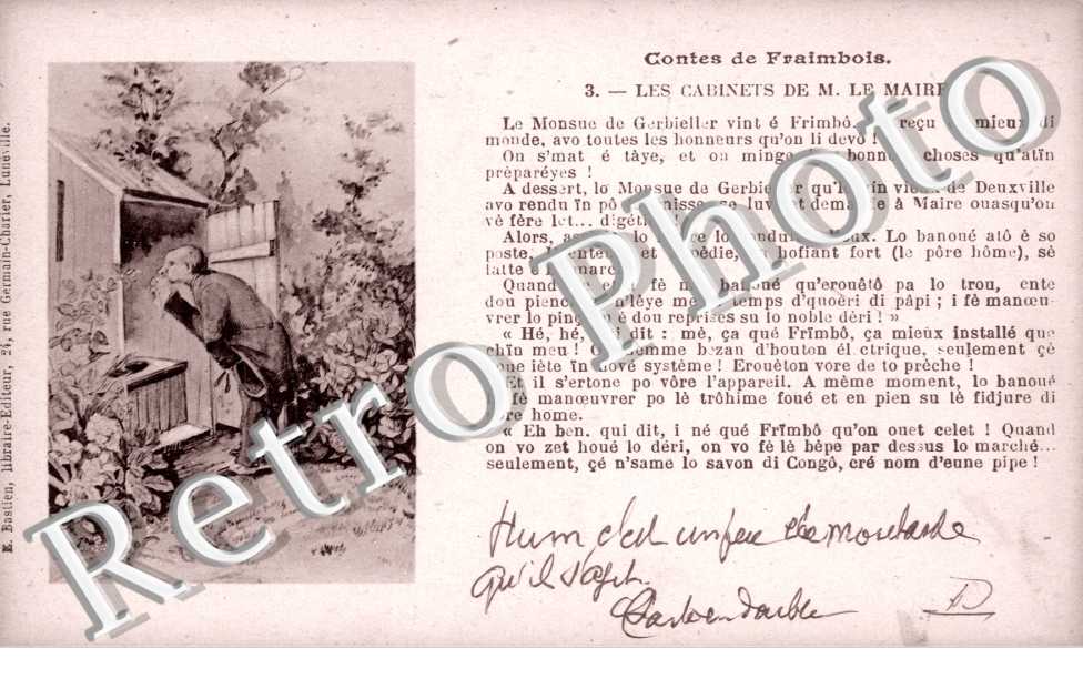 Contes, Les Cabinets de M. Le Maire