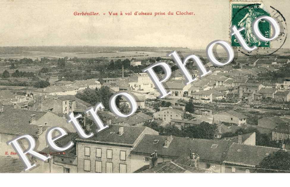 vue a vol d'oiseau prise du clocher
