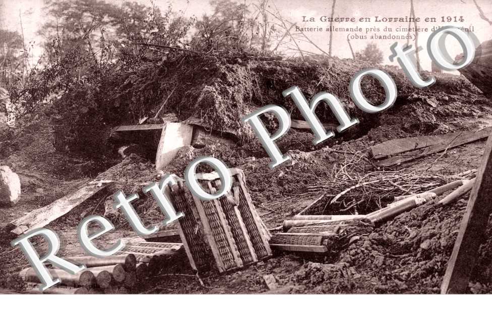 Batterie allemande pres du cimetiere