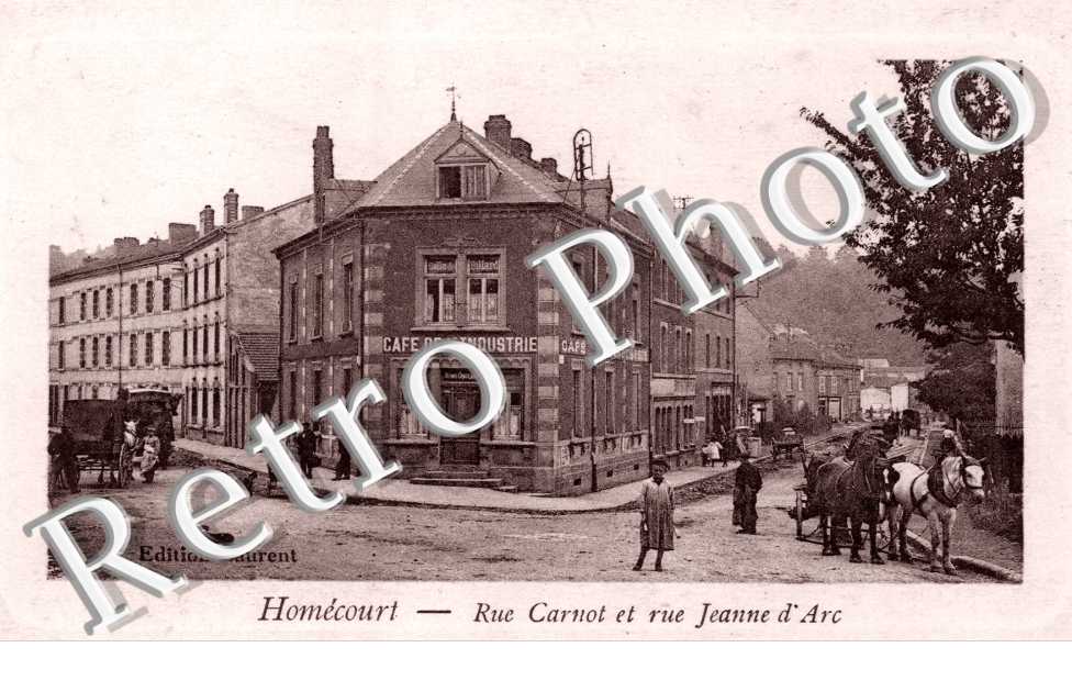 Rue Carnot et Rue Jeanne d'Arc (cafe de l'industrie) Feldpost