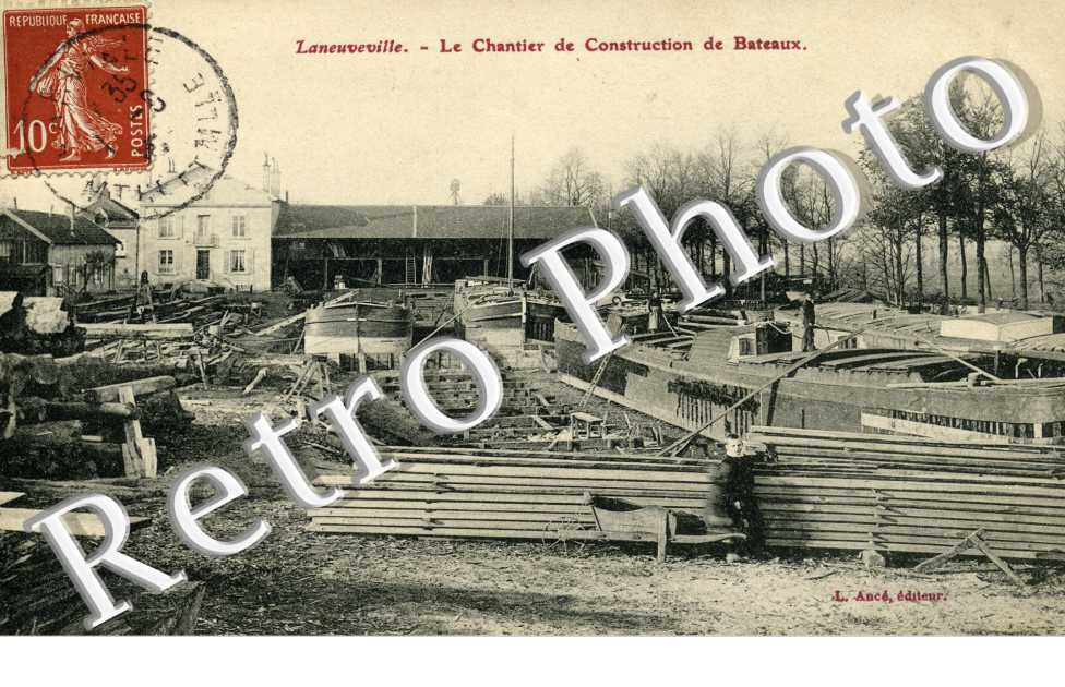le chantier de construction de bateaux