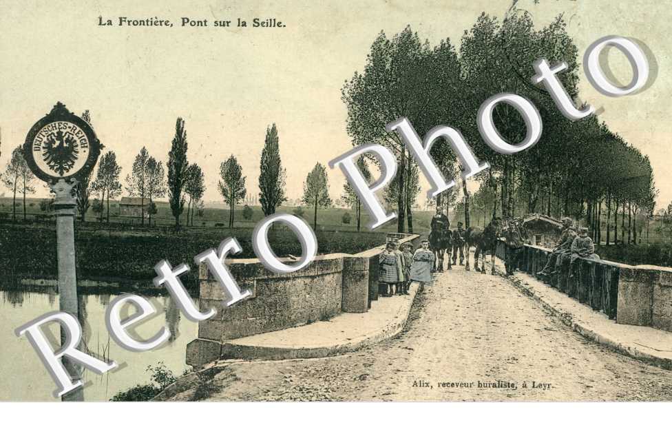 La frontiere - Pont sur la Seille