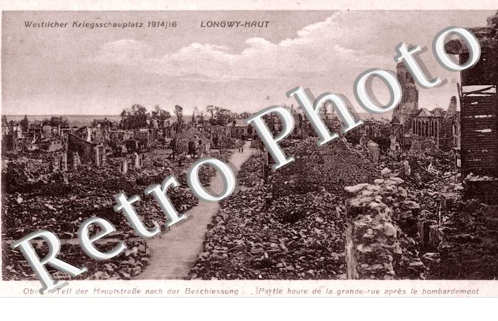 partie haute de la Grand'Rue apres le bombardement