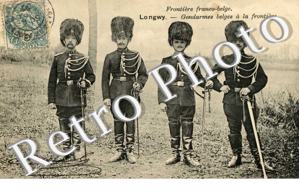 Gendarmes belges a la frontiere - frontiere franco-belge