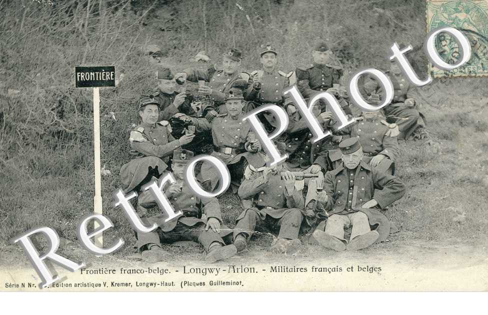 Gendarmes belges a la frontiere - frontiere franco-belge  Arlon