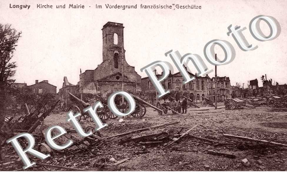 Kirche und Mairie - Feldpostkarte