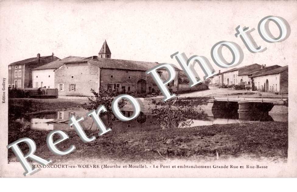Le pont et embranchement Grande rue et Rue Basse