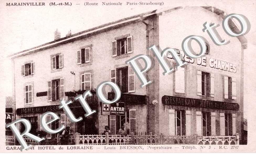 Route nationale - garage et hotel de Lorraine - Louis Bresson proprietaire