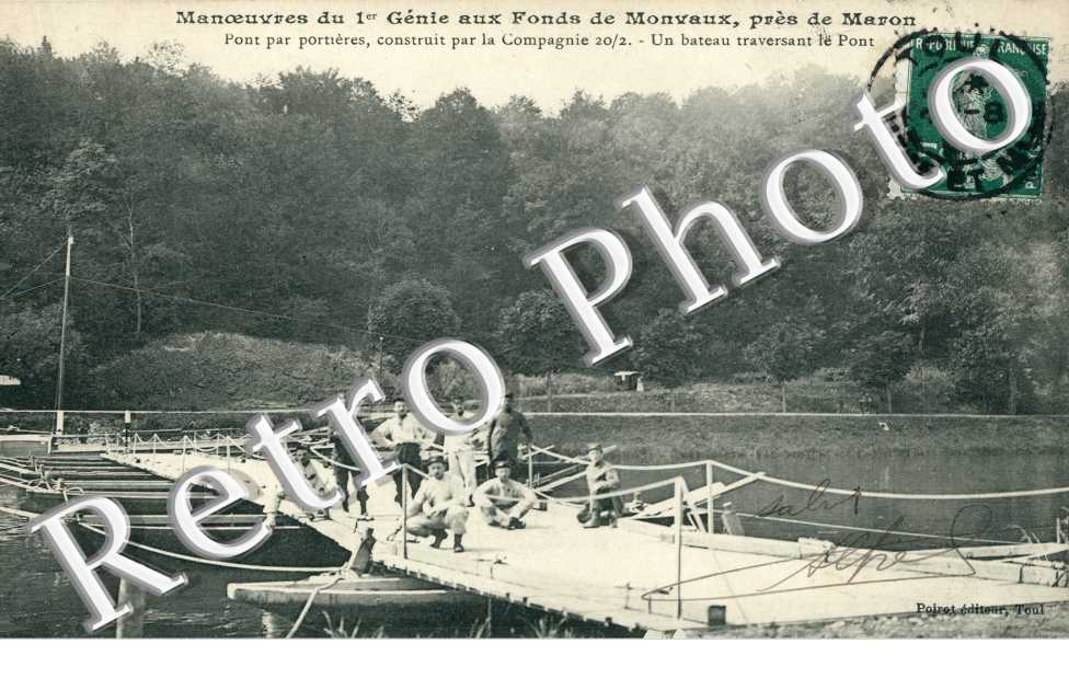 Pont par Portieres, construit par la Compagnie 20/2