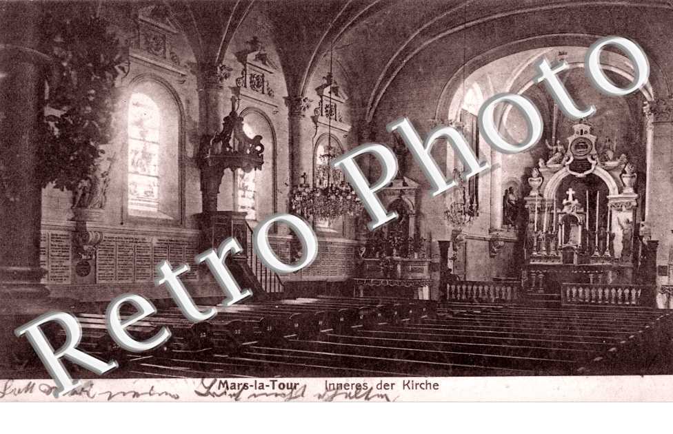 Inneres der Kirche - Feldpostkarte