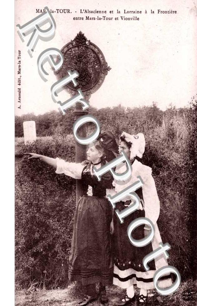 L'Alsacienne et la Lorraine a la frontiere entre Mars la Tour et Vionville