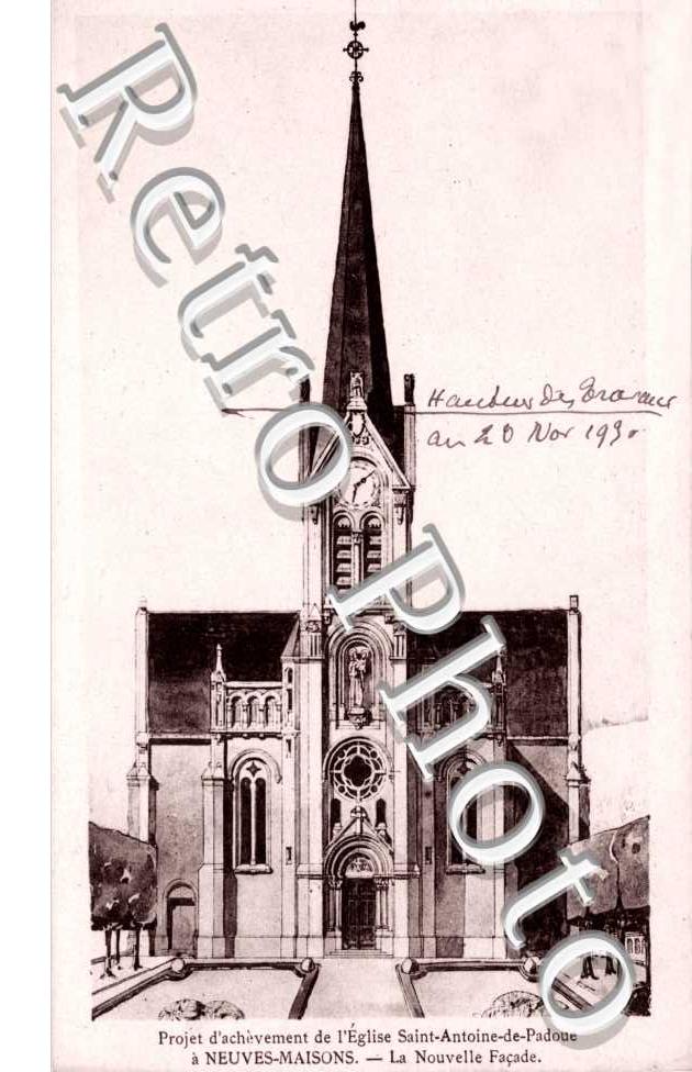 projet d'achement de l'eglise Saint-Antoine-de-Padoue