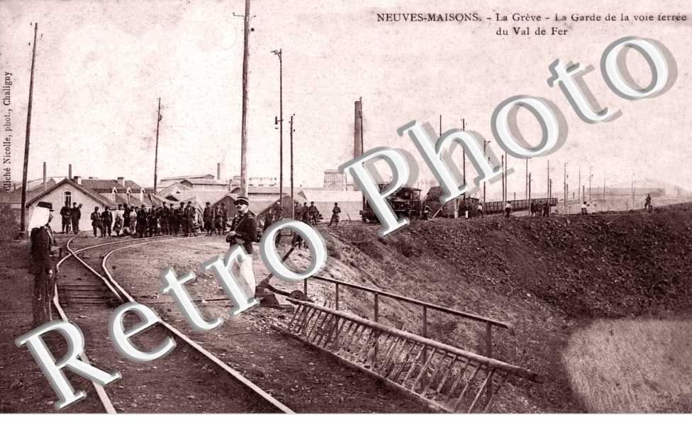La Greve, la Garde de la voie ferree du Val de Fer