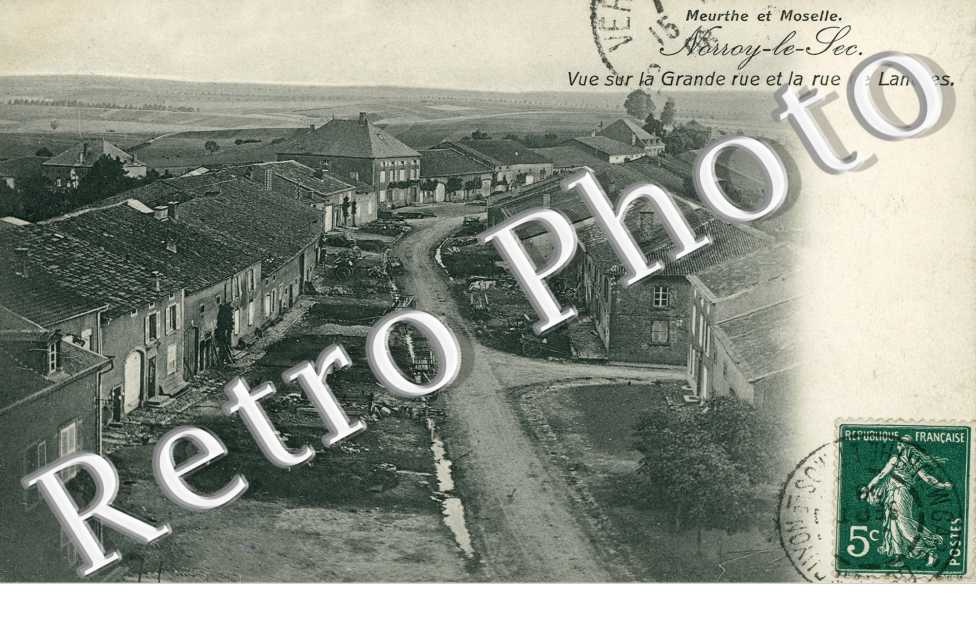 vue sur la Grande Rue et la rue de Landres
