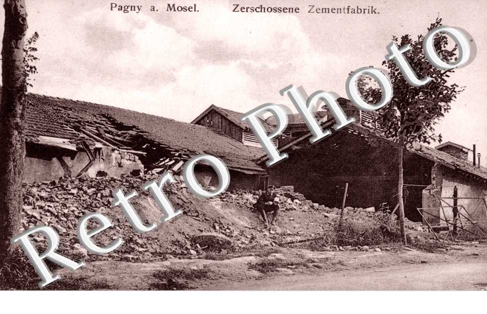 zerschossene zementfabrik
