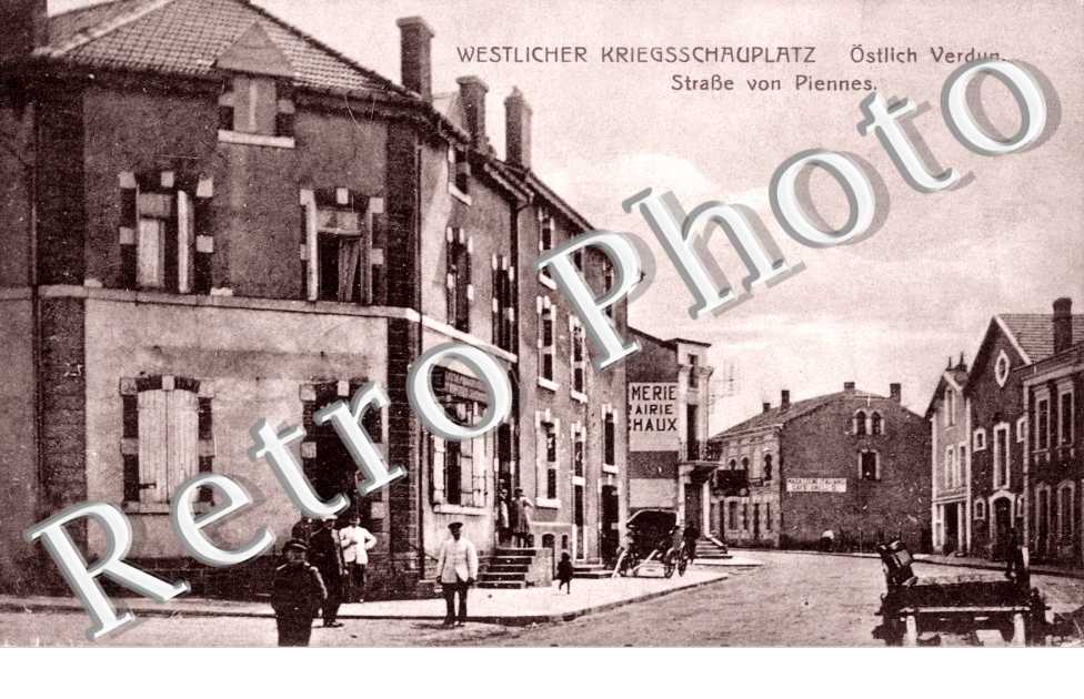 Westlicher kriegsschauplatz - strasse - feldpostkarte