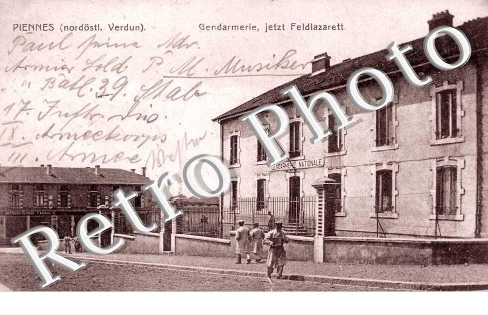 Gendarmerie, jetz feldlazarett - feldpostkarte