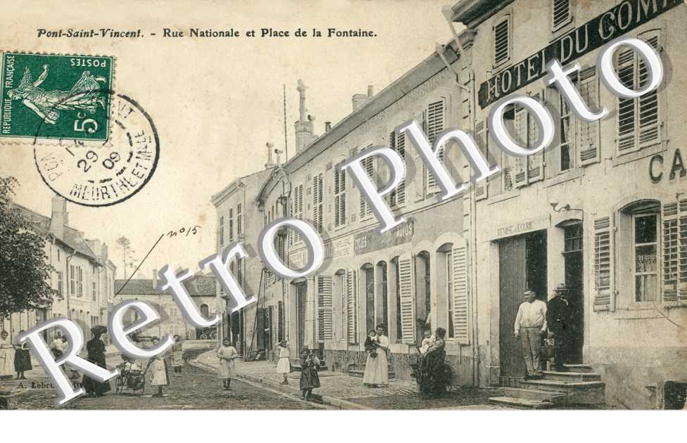 Rue Nationale et Place de la Fontaine.