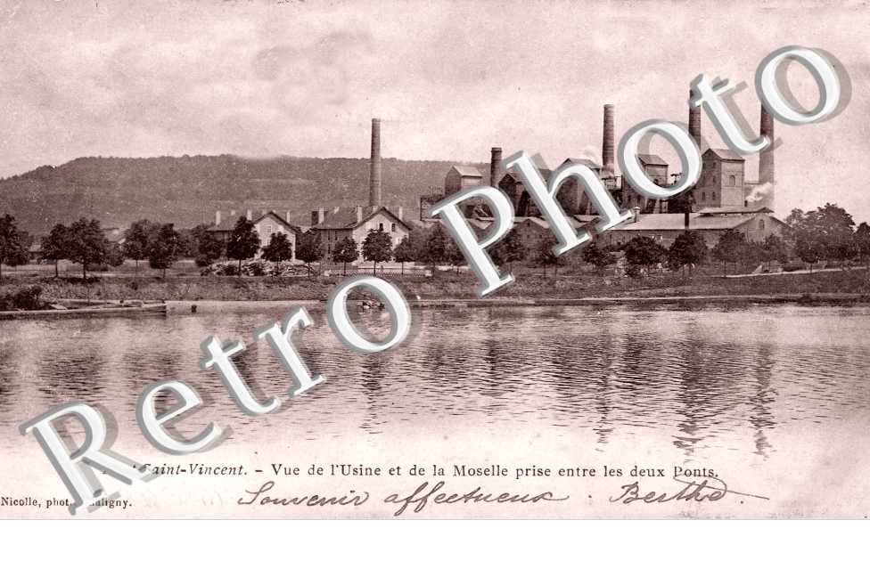 Vue de l'Usine et de la Moselle