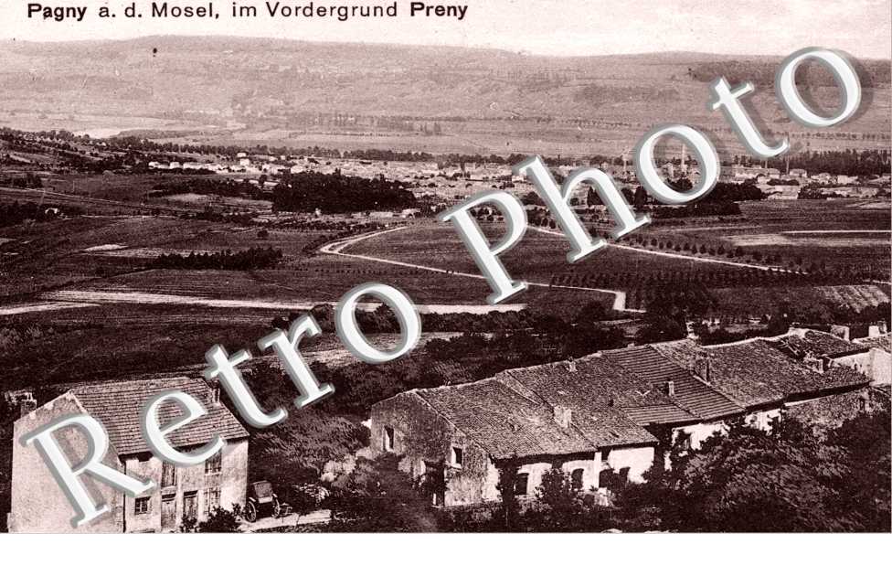 Pagny a. d. Mosel, im Vordergrund Preny