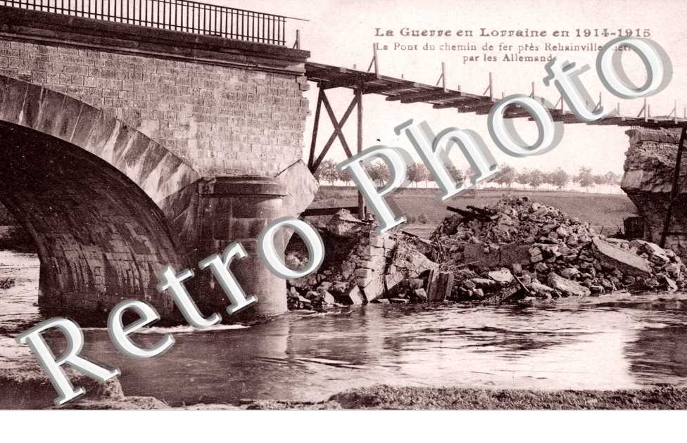 le pont du chemin de fer détruit par les allemands