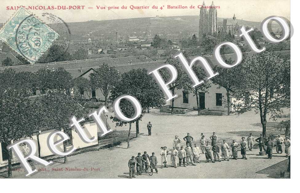 Vue prise du Quartier du 4eme Bataillon de Chasseurs