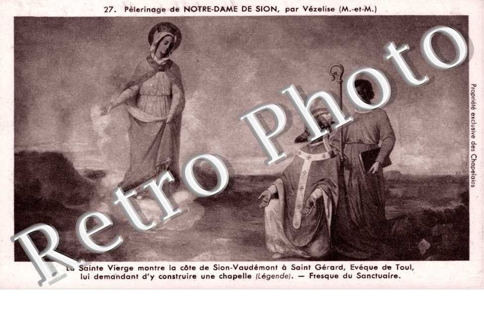 la Sainte Vierge montre la cote de Sio a Saint Gerard