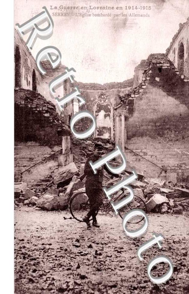 l'Eglise bombardee par les Allemands