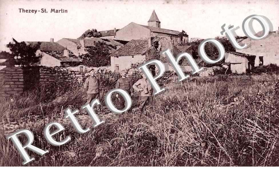une vue du village - carte postale militaire allemande 1914-1918